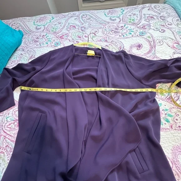 Chic Long Purple Blazer 3x - Picture 5 of 13